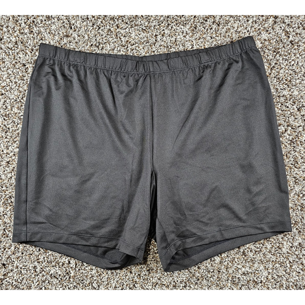 Chicos Womens Sz 2 (US L) Pull On Athletic Shorts Black Elastic Waist